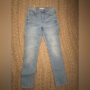 Madewell 10’’ HIGH-RISE SKINNY CROP Blue Denim Jeans